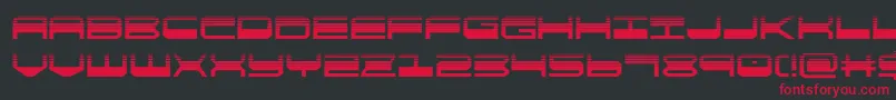 quickgearhalf-Schriftart – Rote Schriften auf schwarzem Hintergrund
