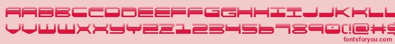quickgearhalf Font – Red Fonts on Pink Background