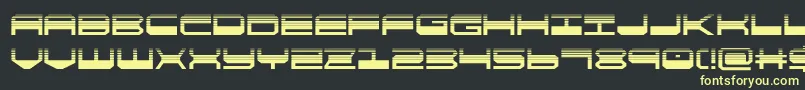 quickgearhalf Font – Yellow Fonts on Black Background