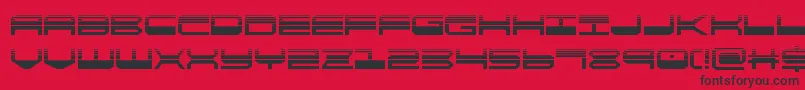 quickgearhalf Font – Black Fonts on Red Background