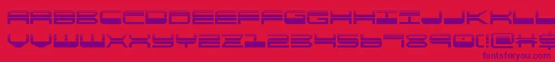 quickgearhalf Font – Purple Fonts on Red Background