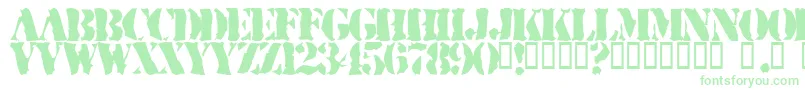 fuente RuggedStencil – Fuentes Verdes