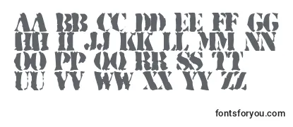 RuggedStencil Font