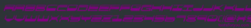 quickgearhalfital Font – Purple Fonts on Black Background