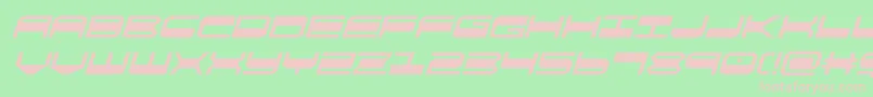 quickgearital Font – Pink Fonts on Green Background