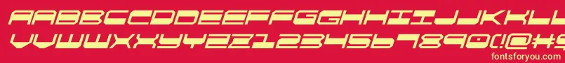 fuente quickgearital – Fuentes Amarillas Sobre Fondo Rojo