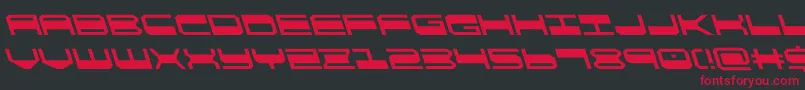 quickgearleft Font – Red Fonts on Black Background
