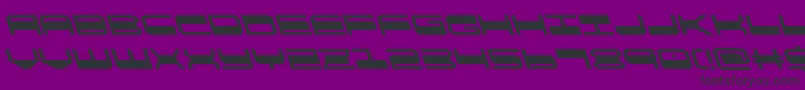 quickgearleft Font – Black Fonts on Purple Background