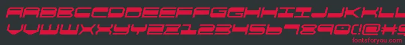 quickgearsemital Font – Red Fonts on Black Background