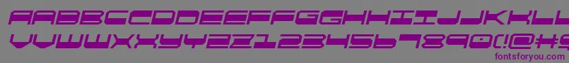quickgearsemital Font – Purple Fonts on Gray Background