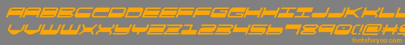 More about quickgearsuperital Font quickgearsuperital Font – Orange Fonts on Gray Background