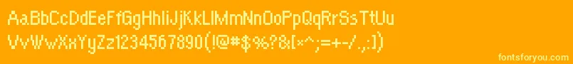 OrangekidRegular Font – Yellow Fonts on Orange Background