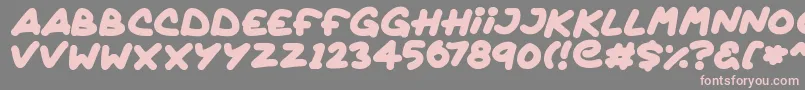 Quickly Font – Pink Fonts on Gray Background