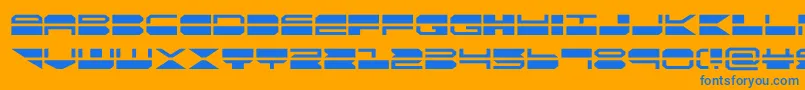 Шрифт quickmark – синие шрифты на оранжевом фоне