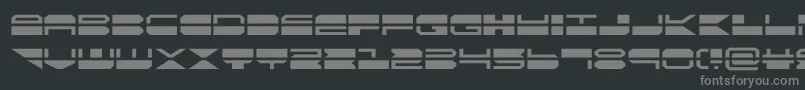 フォントquickmark – 黒い背景に灰色の文字