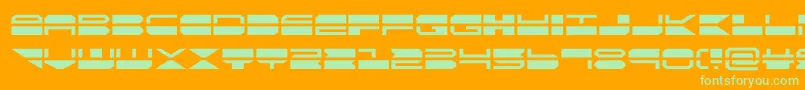 quickmark Font – Green Fonts on Orange Background