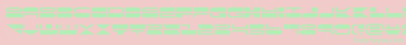 quickmark-Schriftart – Grüne Schriften auf rosa Hintergrund