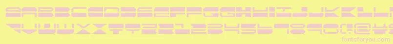 quickmark Font – Pink Fonts on Yellow Background