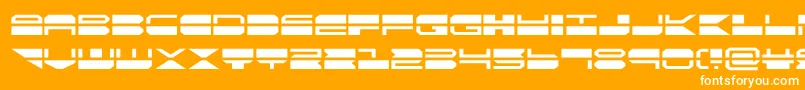 Fonte quickmark – fontes brancas em um fundo laranja