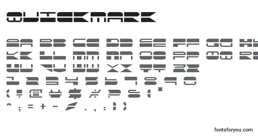Quickmark (137883)フォント–アルファベット、数字、特殊文字