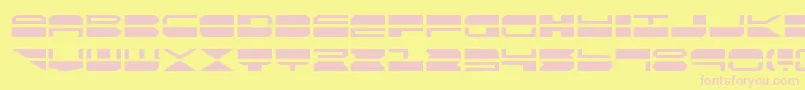 Шрифт quickmark – розовые шрифты на жёлтом фоне