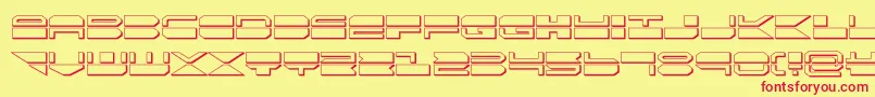 quickmark3d Font – Red Fonts on Yellow Background