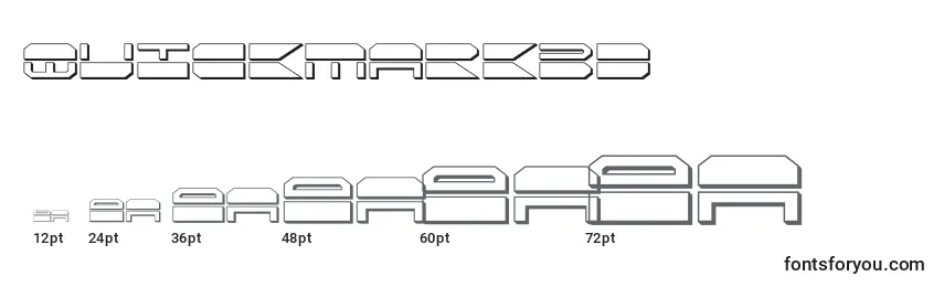 Размеры шрифта Quickmark3d
