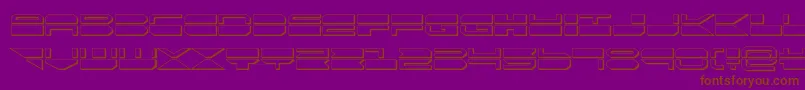 quickmark3d-fontti – ruskeat fontit violetilla taustalla