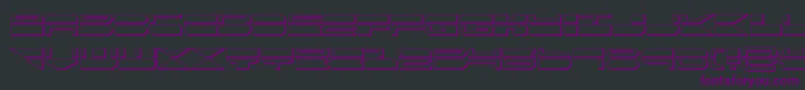 Шрифт quickmark3d – фиолетовые шрифты на чёрном фоне