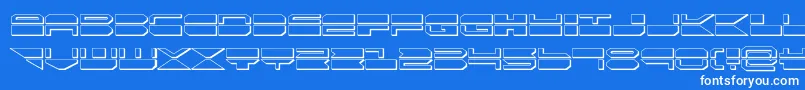quickmark3d Font – White Fonts on Blue Background
