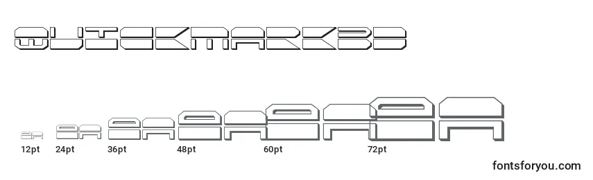 Размеры шрифта Quickmark3d (137885)