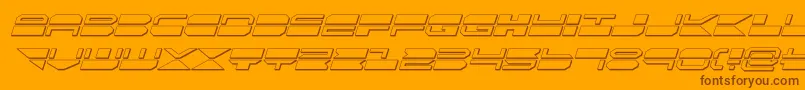 quickmark3dital Font – Brown Fonts on Orange Background