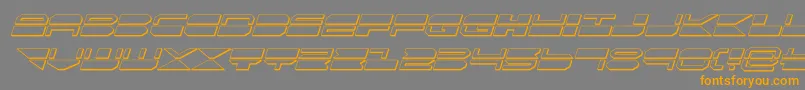 quickmark3dital Font – Orange Fonts on Gray Background