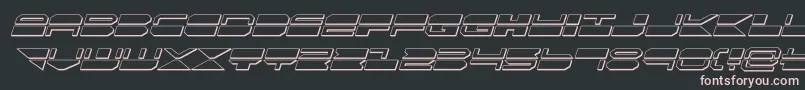quickmark3dital Font – Pink Fonts on Black Background