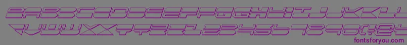 quickmark3dital Font – Purple Fonts on Gray Background