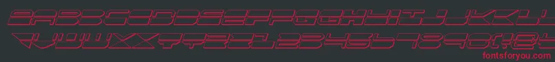 quickmark3dital Font – Red Fonts on Black Background