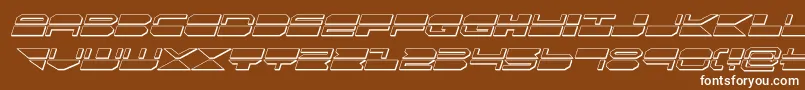 quickmark3dital Font – White Fonts on Brown Background
