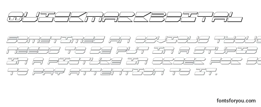 Quickmark3dital Font