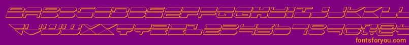 En savoir plus sur la police quickmark3dital Police quickmark3dital – polices orange sur fond violet