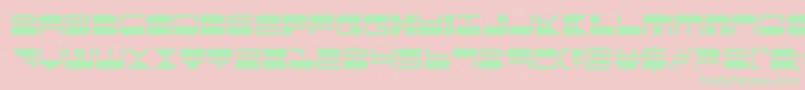 quickmarkcond Font – Green Fonts on Pink Background