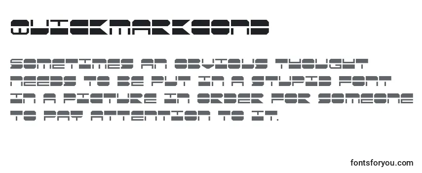 Обзор шрифта Quickmarkcond (137889)