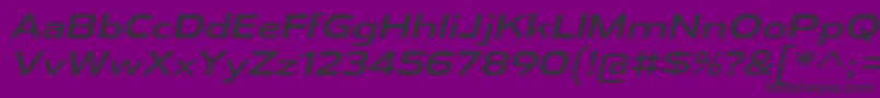 AthabascaExIt Font – Black Fonts on Purple Background