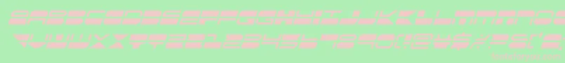 quickmarkcondital Font – Pink Fonts on Green Background