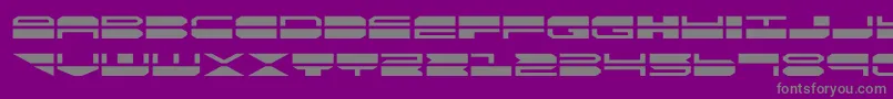 quickmarkexpand-Schriftart – Graue Schriften auf violettem Hintergrund