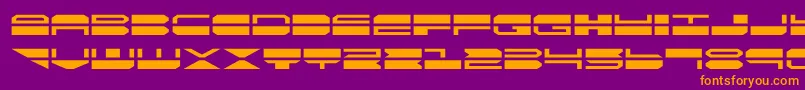 フォントquickmarkexpand – 紫色の背景にオレンジのフォント