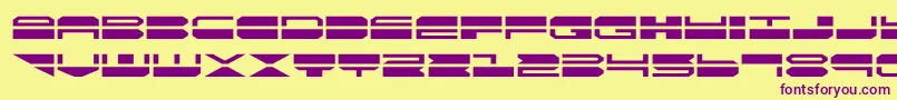 quickmarkexpand Font – Purple Fonts on Yellow Background