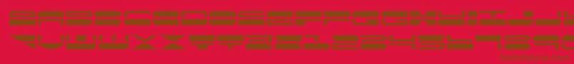 quickmarkexpand Font – Brown Fonts on Red Background