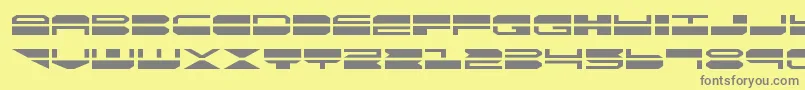 quickmarkexpand Font – Gray Fonts on Yellow Background