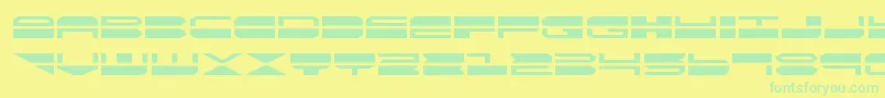 quickmarkexpand Font – Green Fonts on Yellow Background