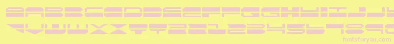 quickmarkexpand-fontti – vaaleanpunaiset fontit keltaisella taustalla
